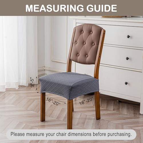 Genina Waterproof Chair Covers Set of 2, No Rear Covers, Dark Gray - Image 4