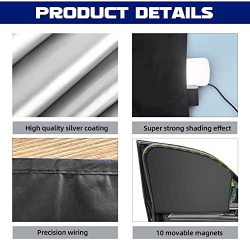 NTNEV Car Side Window Sun Shades, Shades - Image 3
