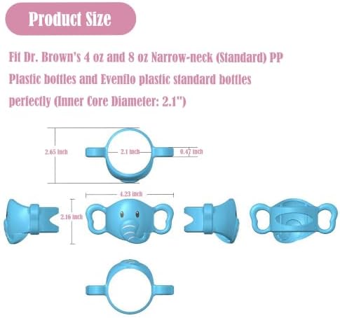 3-Pack Silicone Baby Bottle Handles Compatible - Image 5