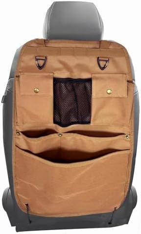 Car Seat Back Organizer with Multiple Pockets and Hooks by BEATUNEE