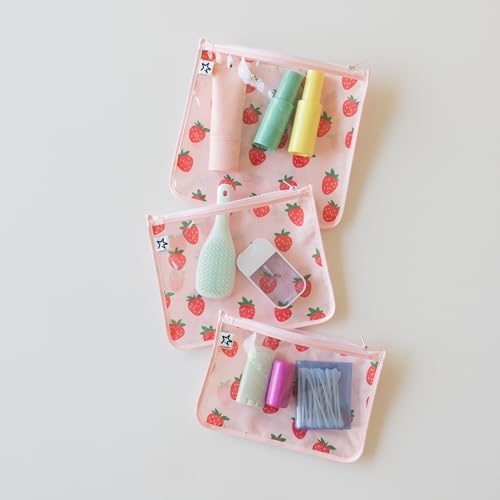Tiny Twinkle Diaper Bag Organizing Pouches|3 Pack Mess-Proof Clear Front Travel - Image 2