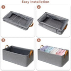 SNWDN 4 Pack Closet Cloth Storage Bins - Image 3