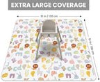 Splat Mat for Under High Chair, Waterproof Washable High Chair Floor Mat - Image 2