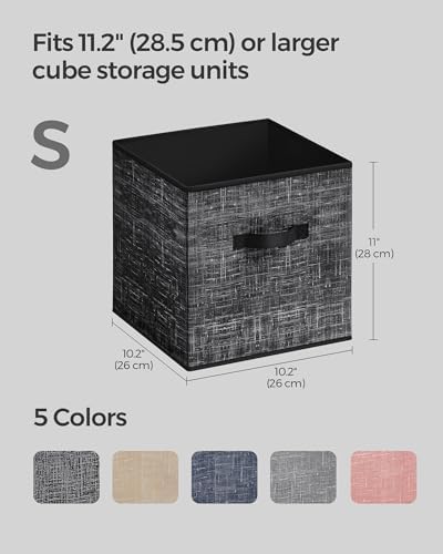 SONGMICS Storage Cubes, 11-Inch Foldable Closet Organizers - Image 4