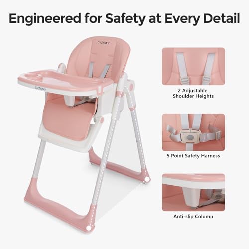 Cochildor 3-in-1 Baby High Chair, Foldable High Chair - Image 2