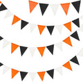 G2PLUS Halloween Bunting Pennant Banners Triangle Flag Black Orange by G2PLUS
