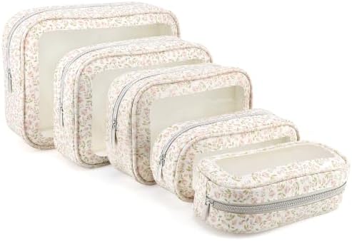YOPCDJ 5PCS Diaper Bag Organizer Pouch Set, TSA Approved Toiletry Bag, Purse by YOPCDJ