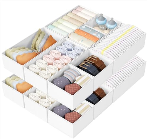 DIMJ Drawer Organizers Clothes, Fabric Closet Organizers and Storage, Shallow by DiMJ