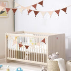 G2PLUS Cotton Fabric Bunting Banner, 9Ft Khaki Triangle Pennant Banner Flag - Image 4