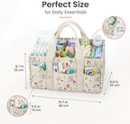 Diaper Caddy Organizer with Handles & Removable Dividers - Image 5