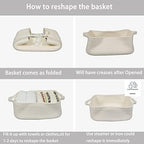 XUANGUO Medium Woven Cotton Rope Storage Basket - Image 7