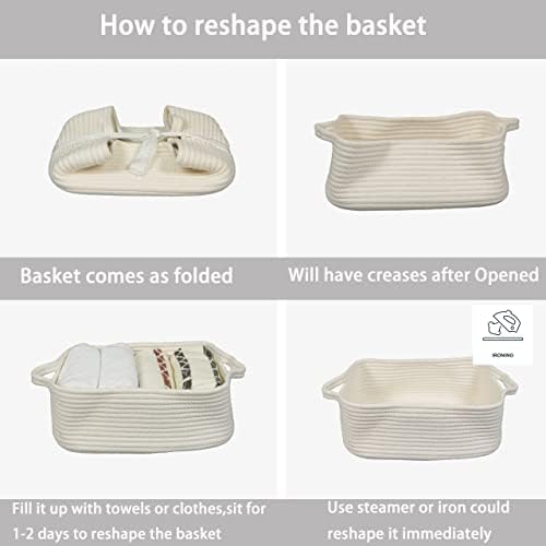 XUANGUO Medium Woven Cotton Rope Storage Basket - Image 7