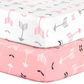 Stretchy Fitted Pack n Play Playard Sheet Set BROLEX 2 Pack Portable Mini Crib by BROLEX