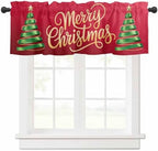 Vandarllin Merry Christmas Kitchen Curtains Valances by VandarllinHomeKitchenDecor