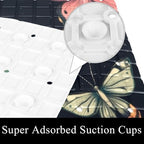 Shower Mat Non Slip 26.8 x 15.1 Inches, Butterflies Bathtub Mat Shower Stall - Image 3
