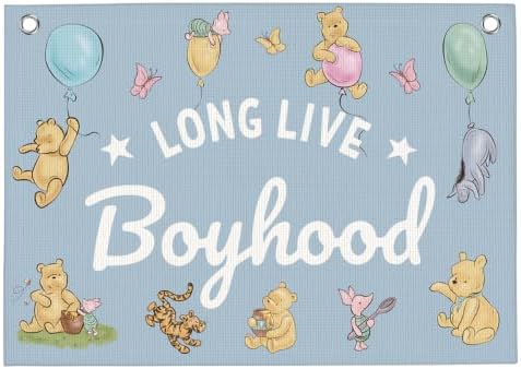 Long Live Boyhood Banner Toddler Boy Room Decor by WXUMTM