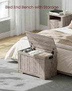 VASAGLE Storage Chest, 29.9 Inches Width Bench - Image 4