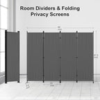 Privacy Screen Room Divider 4 Panel as Dressing Screen - Image 2