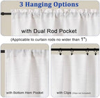 Chyhomenyc Natural Short Curtain Valance - Image 4