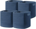 UBBCARE Set of 4 Storage Basket-11 X 10.5 X 10.5 In, Cotton Rope Basket by UBBCARE