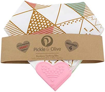 Baby Girl Bandana Teething Bibs - Image 5