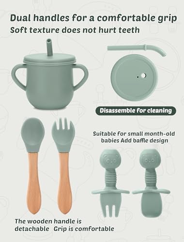24 PCS Silicone Baby Feeding Set, Baby Led Weaning Supplies Includes Suction - Image 2