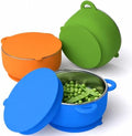Bakpoco 2-in-1 Stainless Steel Baby Bowls, Leak-Proof Lids & Suction Silicone by Bakpoco