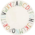 Topotdor Round ABC Area Rug, 71 Inch Soft Floor Carpet by Topotdor