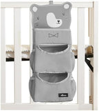 SUNVENO Hanging Diaper Caddy for Crib, Baby Diaper Stacker and Nursery Organizer by SUNVENO