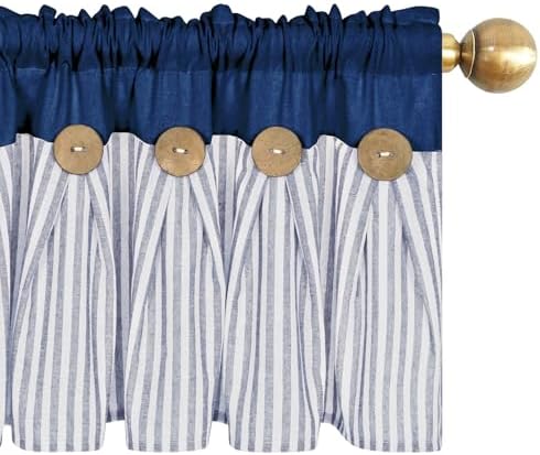 ASPMIZ Farmhouse Valances for Windows, Boho Kitchen Curtains - Image 3