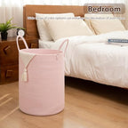 OIAHOMY 60L Nursery Hamper Laundry Basket Laundry Hamper Pink - Image 5