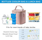 Breast Milk Cooler Bag with Ice Pack Fits 6 Baby Bottles Up to 9 Ounce - Image 3