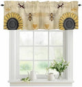 Vandarllin Vintage Sunflower Bee Valance Curtains by VandarllinHomeKitchenDecor