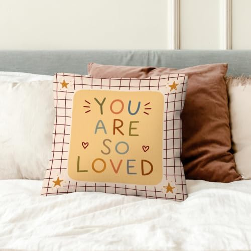 kdqua Boho Nursery Pillow Cover 18x18 Double-Sided, Kids Bedroom Decorations - Image 2