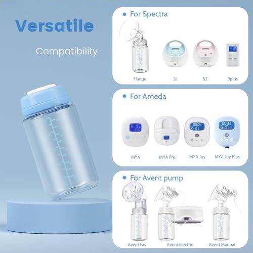 4 Pack 10oz Wide-mouth Breastmilk Storage Bottle - Image 2