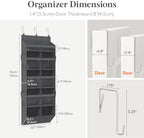 Lifewit 1 Pack Over the Door Organizer 10 Section Hanging Storage Dark Gray - Image 2