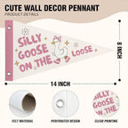 Silly Goose Pennant Banner Flags Girl Bedroom Nursery Wall Decor - Image 6