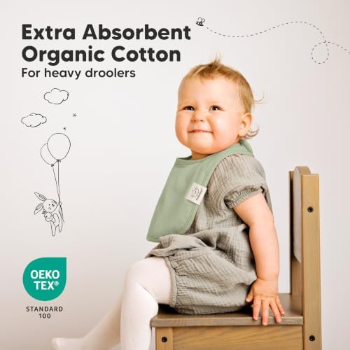 KeaBabies 8-Pack Organic Baby Bibs - Image 5