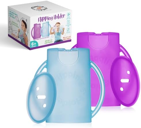 Flipping Holder with lid for Food Pouches & Juice Boxes by FlippingHolder