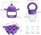 3-in-1 Baby Food & Fruit Feeder Set – Breastmilk Popsicle Mold - Image 2