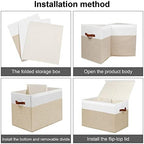 Large Toy Storage Box with Lid, Toy Chest Bin Boxes Basket with Dividers - Image 7