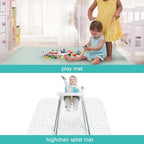 Splat Mat 2 Pack for Under High Chair Waterproof Splash Mat 42''×46'' - Image 5