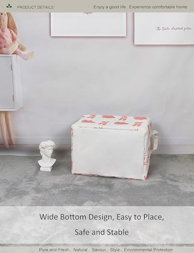 Rectangular Pink Ballerina Storage Bin, Closet Organizer Basket - Image 7