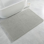 Polyester Bathroom Rug 36"x60" Gray, Large Soft Shaggy Bath Mat by Kildoss