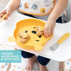 Bumkins Disney Toddler and Baby Suction Plate, Silicone Grip Dish, Baby Led - Image 4