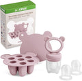 JEXFUN Silicone Breastmilk Popsicle Freezer Molds & Baby Fruit Food Feeder by JEXFUN