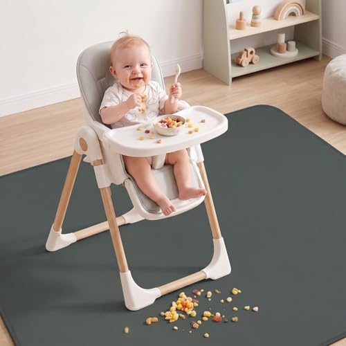 Basumee Splat Mat for Under High Chair, Waterproof & Mess-Proof Floor Mat - Image 5