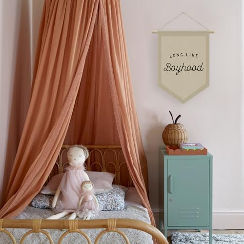 Boys Room Decor, Long Live Boyhood Linen Canvas Banner, Boy Nursery Wall - Image 6