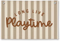 Play Decor, Long Live Playtime Wall Hanging Linen Banner, 20x30 Inch-Brown by Unknown