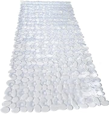 “Pebbles” Non-Slip Bathtub/Shower Mat 35"x16" Rectangular, Machine-Washable - Image 2